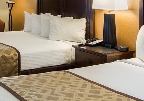 Double queen beds