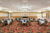 Meeting space with round tables